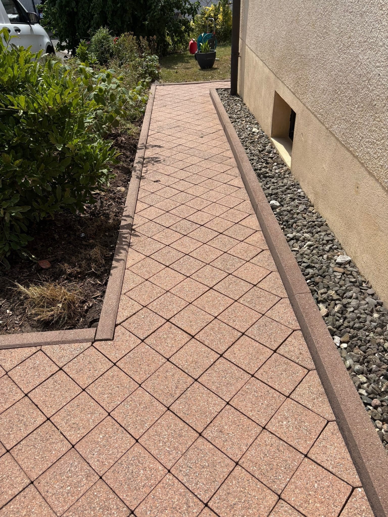 Pflastersteinreinigung nachher 1