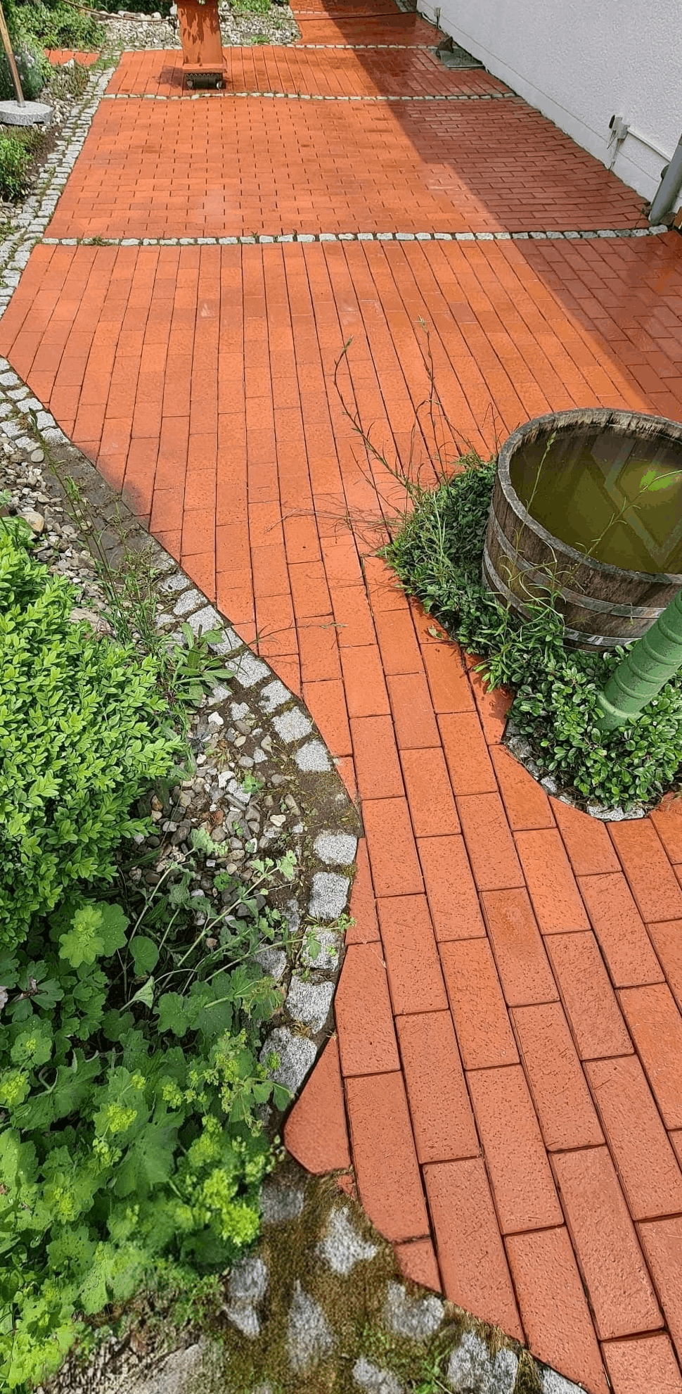 Pflastersteinreinigung nachher 2