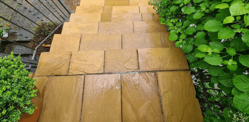 Pflastersteinreinigung nachher 2