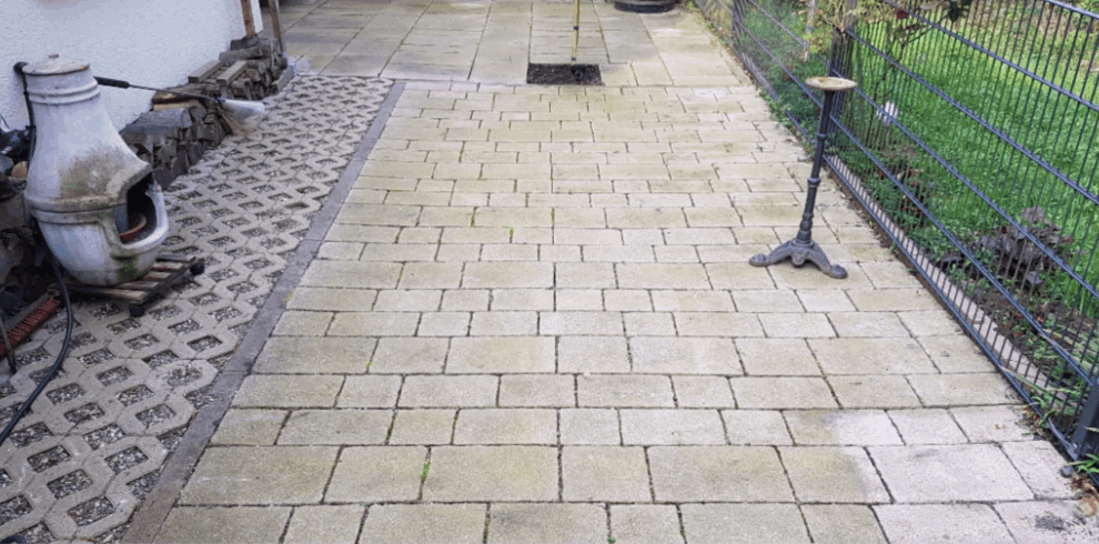 Pflastersteinreinigung nachher 2